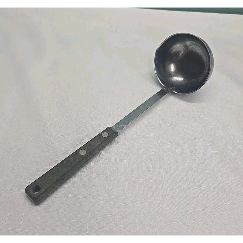Vintage EKCO FORGE Stainless Steel Soup Ladle  MADE IN USA
